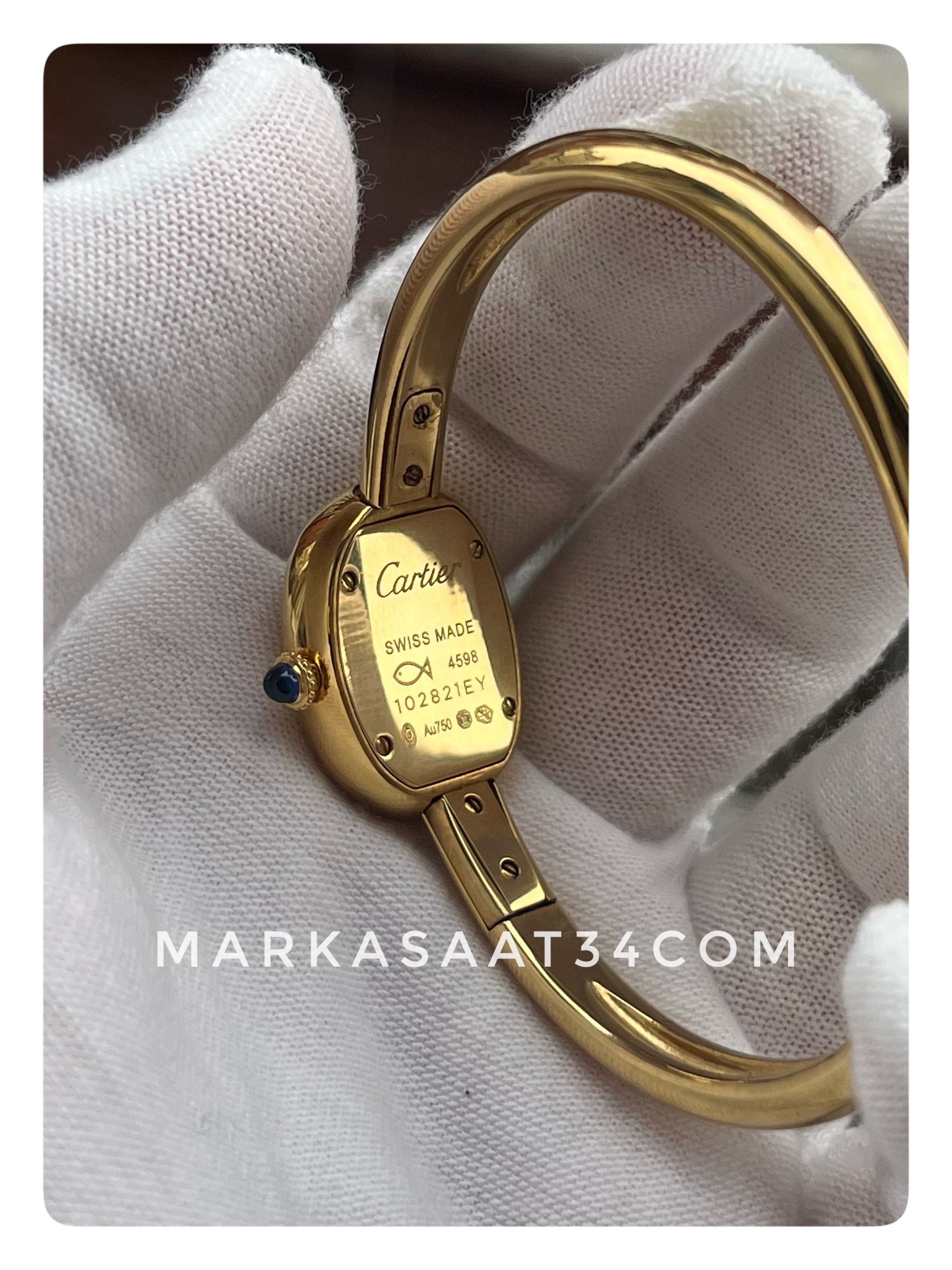 Cartier Baignoire 17 size Gold